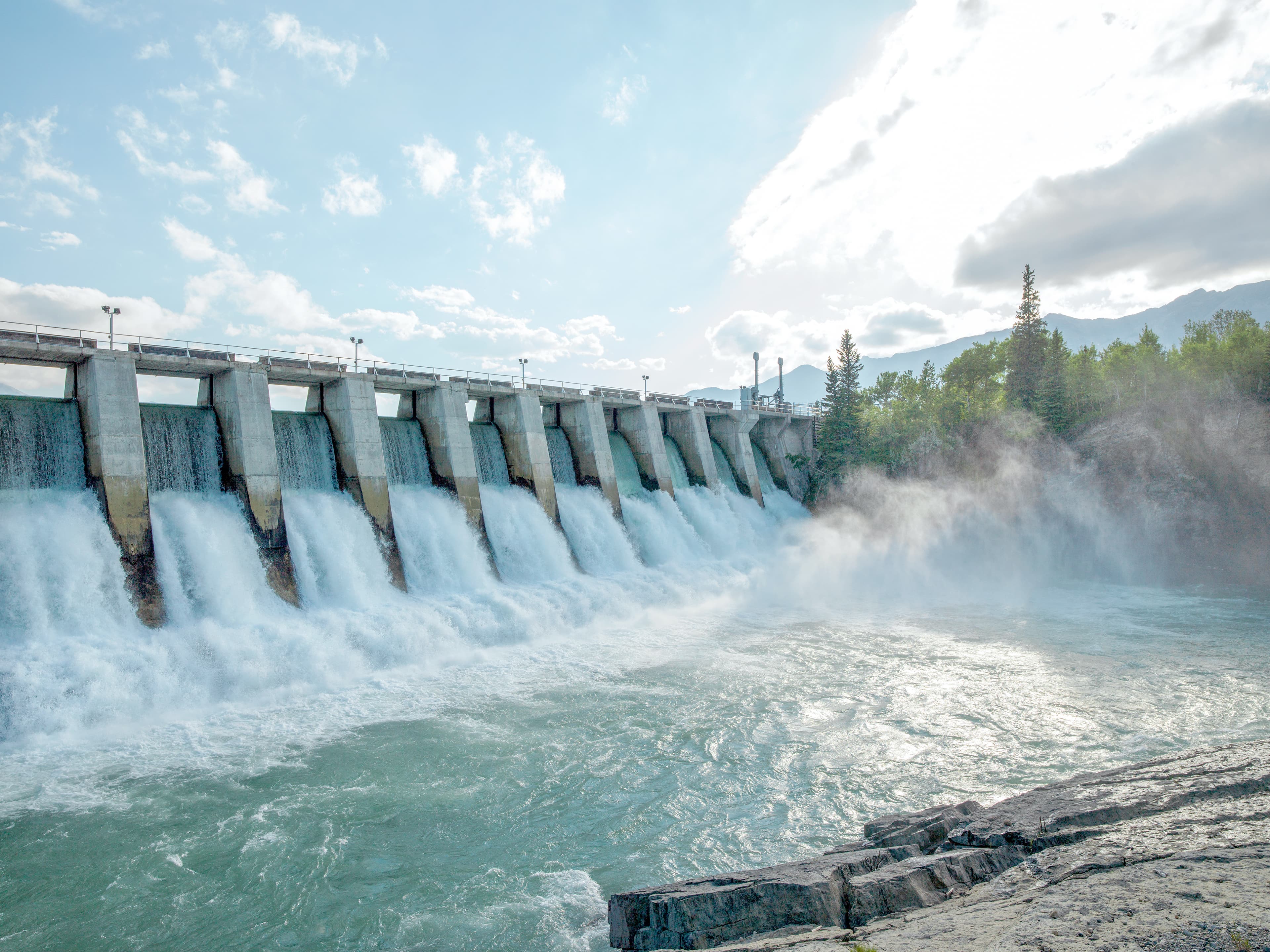 Photo of a water dam